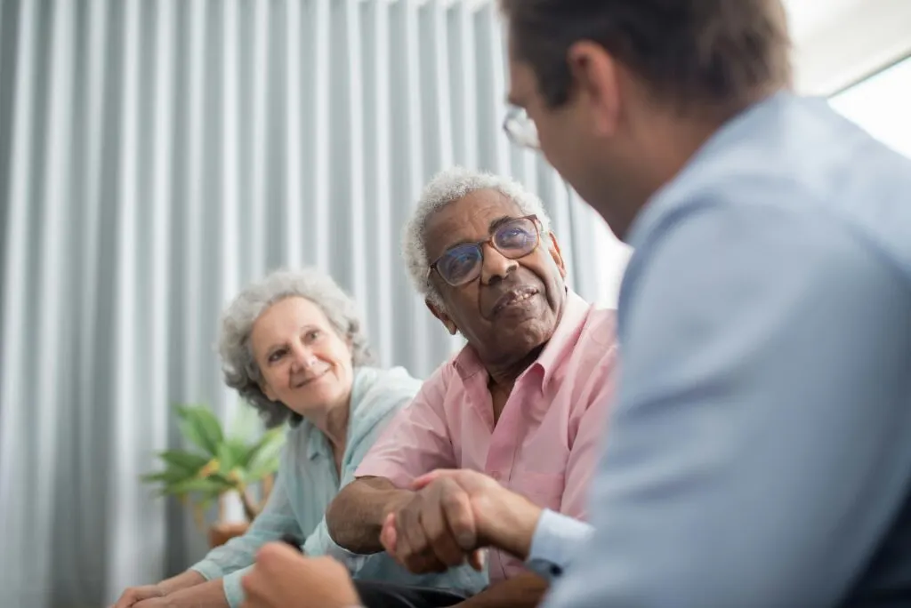 A homeowner getting clear answers about selling a house